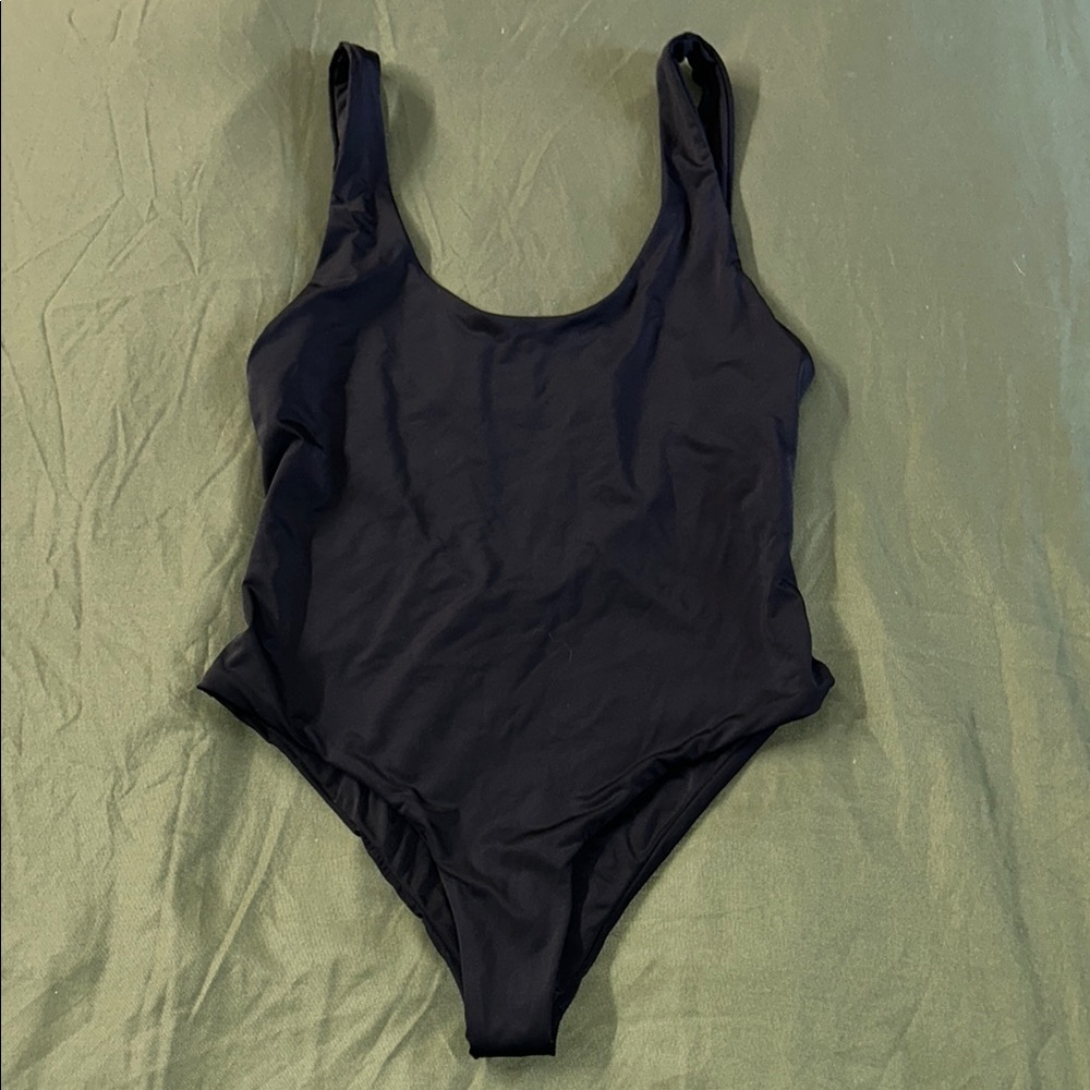 Classic Black One-Piece Swimsuit